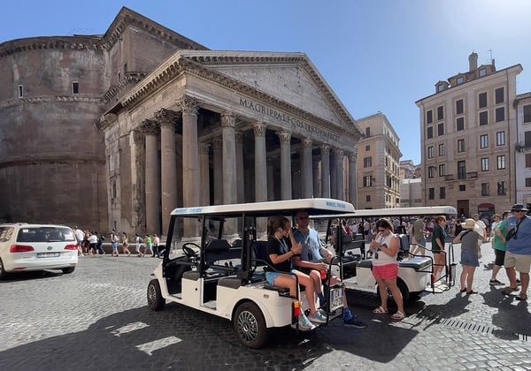 Golf Cart Tour of Rome City Highlights with Gelato